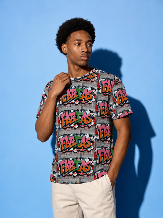 FABTAS Free Spirit Men’s cotton crew neck t-shirt