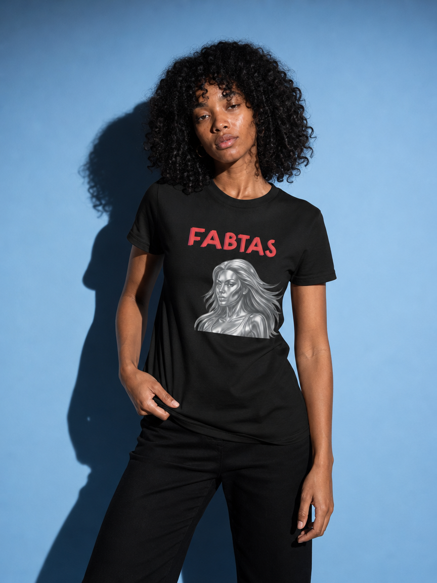 FABTAS Ice Goddess Women's organic ribbed neck Premium T-Shirt