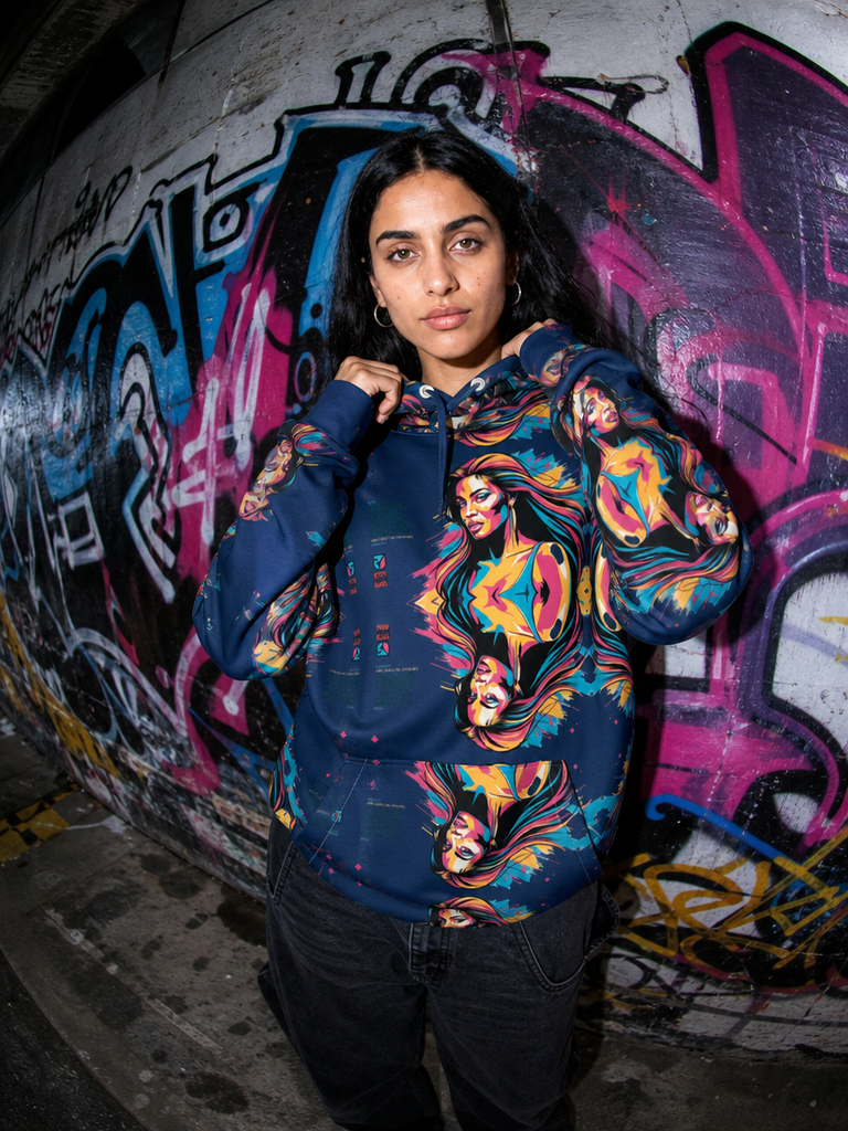 FABTAS Queen Feline Unisex  cotton hoodie