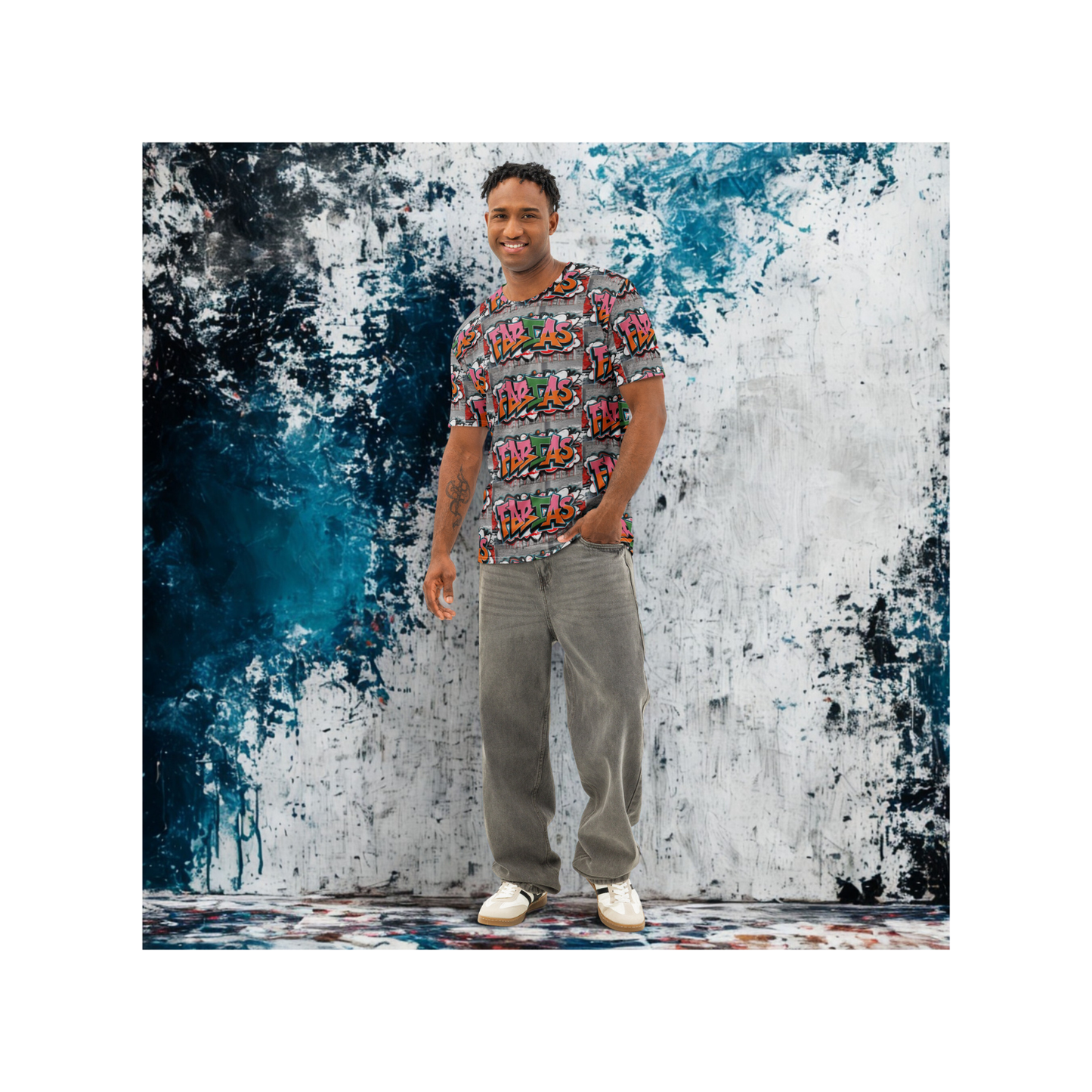 FABTAS Free Spirit Men’s cotton crew neck t-shirt
