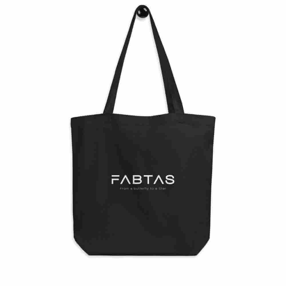 FABTAS Black Eco Tote Bag