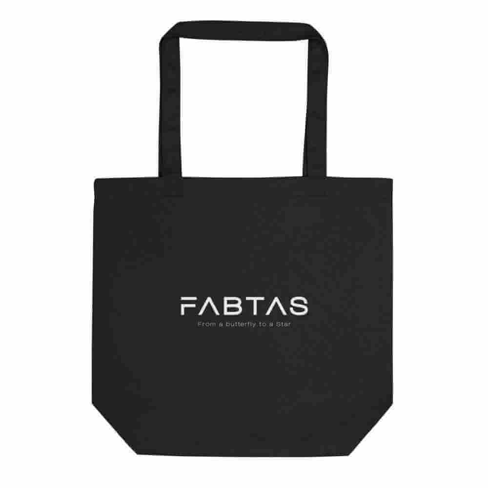 FABTAS Black Eco Tote Bag