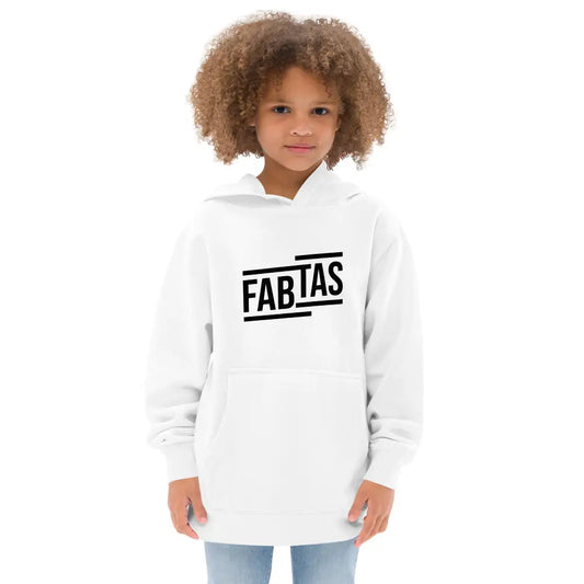 FABTAS Kids fleece hoodie White