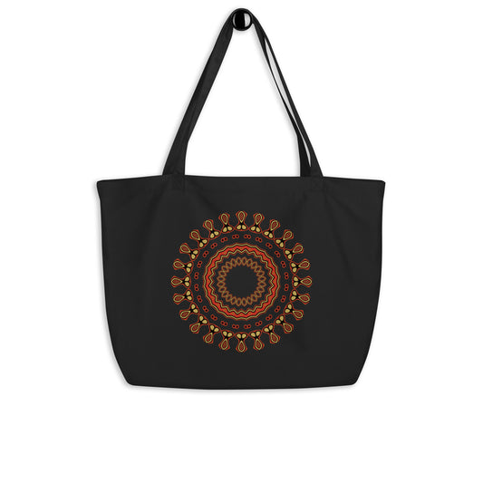 Mandala Organic Tote Bag | Pattern Organic Tote Bag | FABTAS STORE