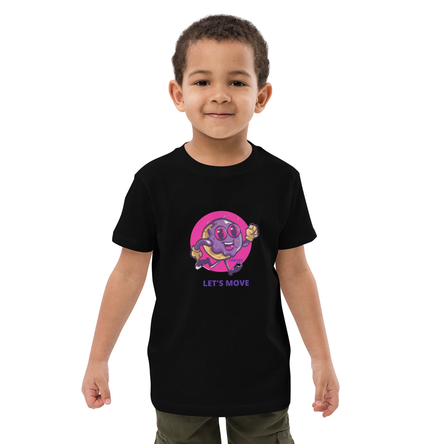 FABTAS Let's Move Organic cotton kids t-shirt