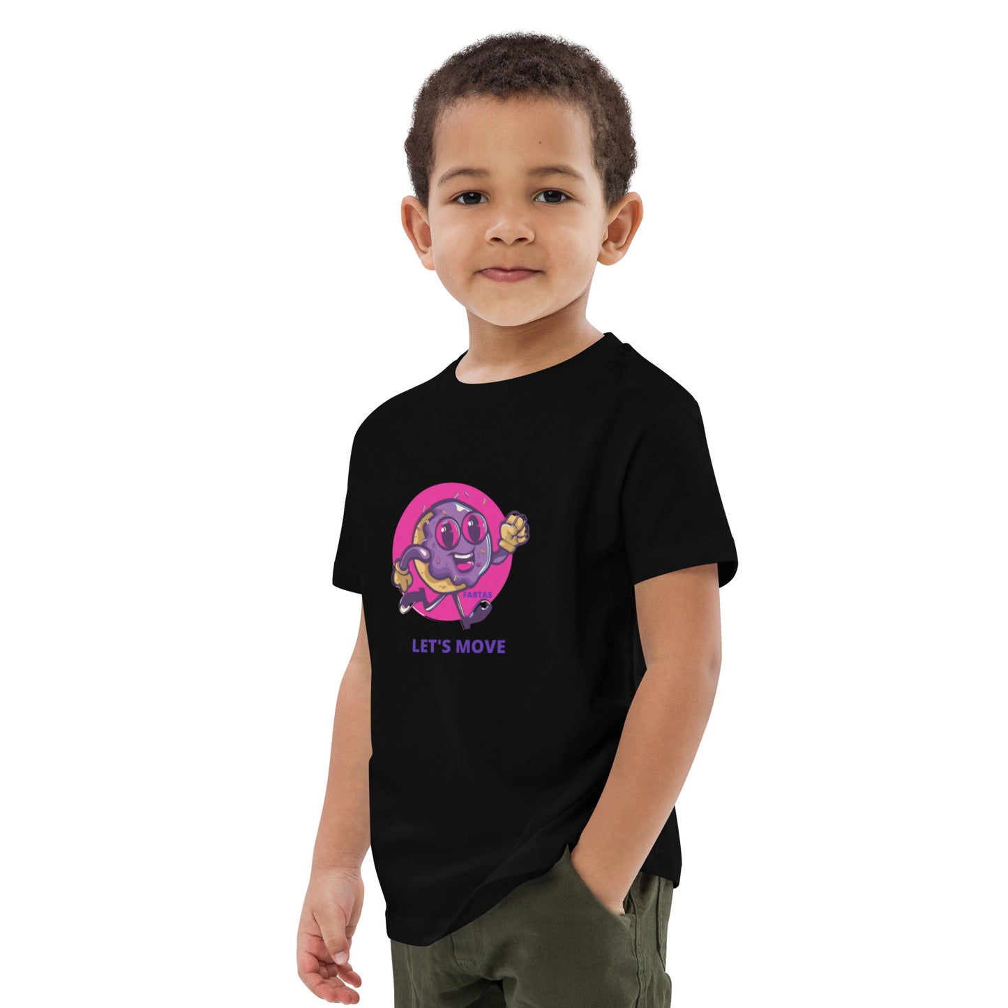 FABTAS Let's Move Organic cotton kids t-shirt