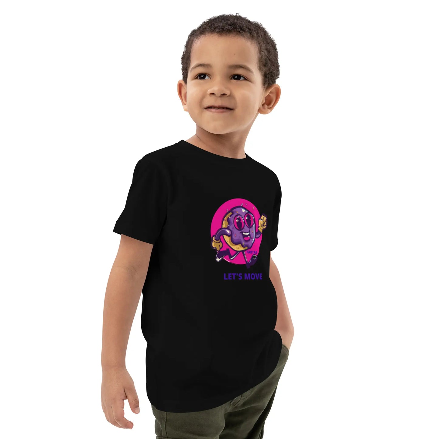 FABTAS Let's Move Organic cotton kids t-shirt