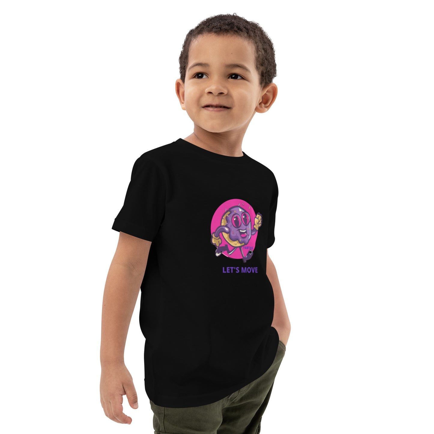 FABTAS Let's Move Organic cotton kids t-shirt