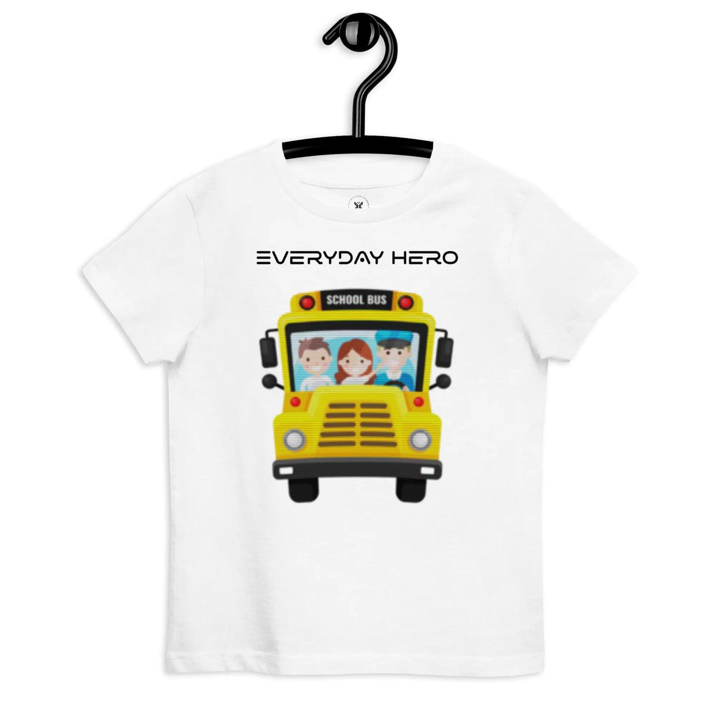 FABTAS School Bus Organic cotton kids t-shirt White