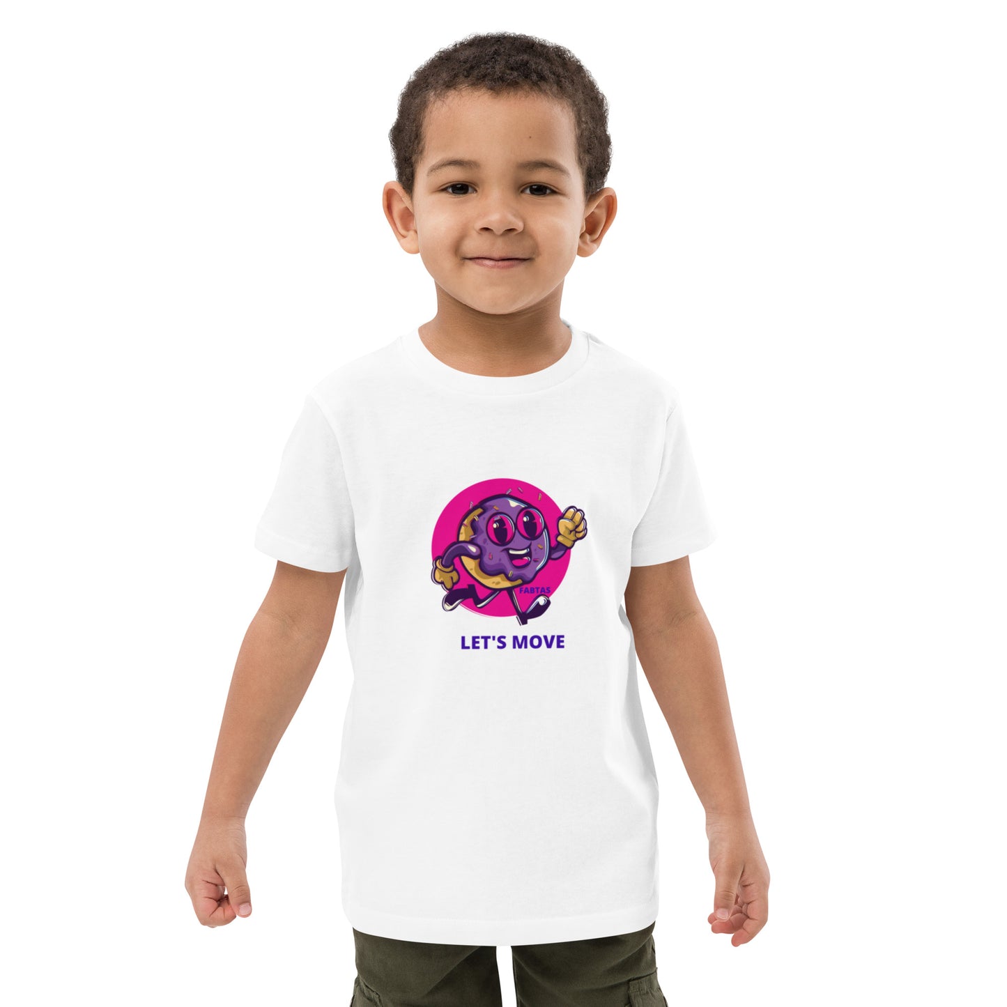 FABTAS Let's Move Organic cotton kids t-shirt