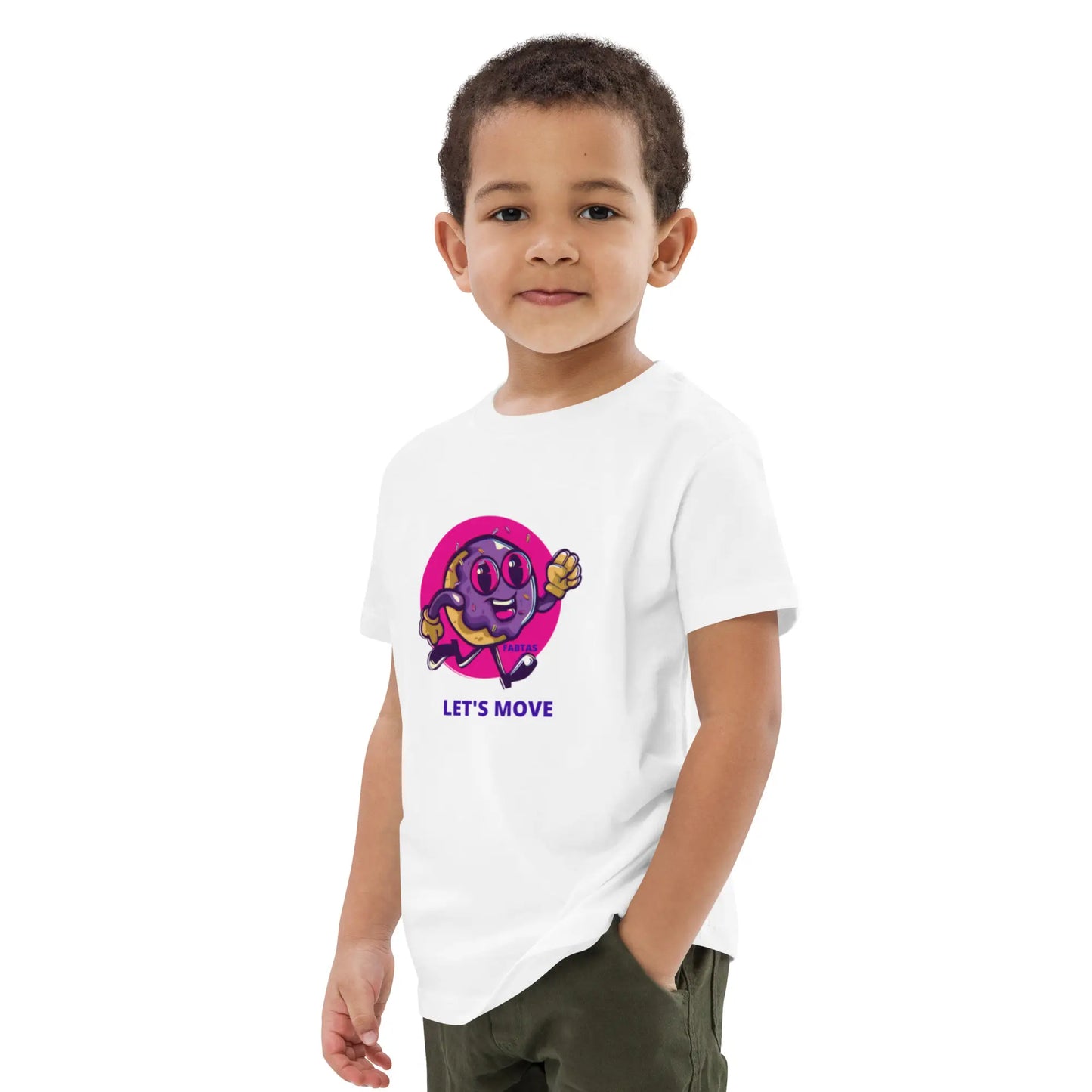 FABTAS Let's Move Organic cotton kids t-shirt