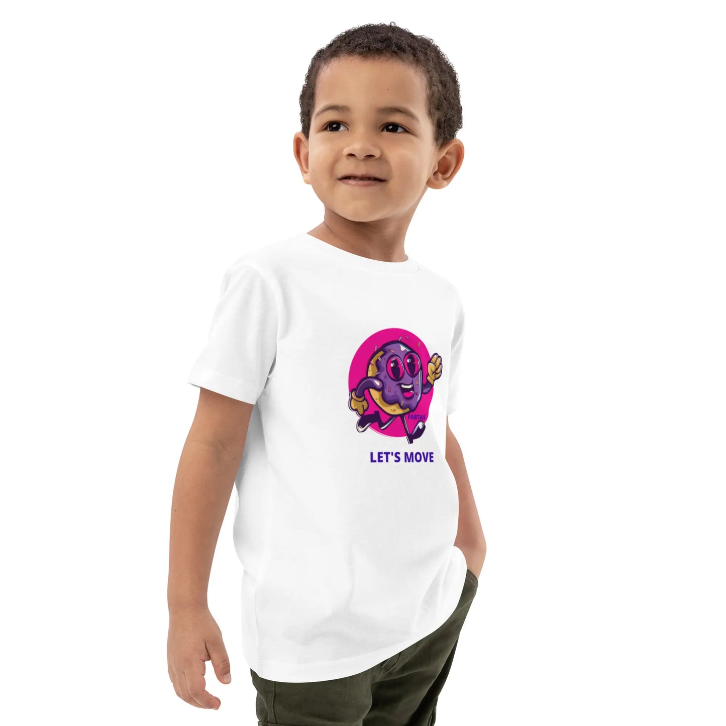 FABTAS Let's Move Organic cotton kids t-shirt