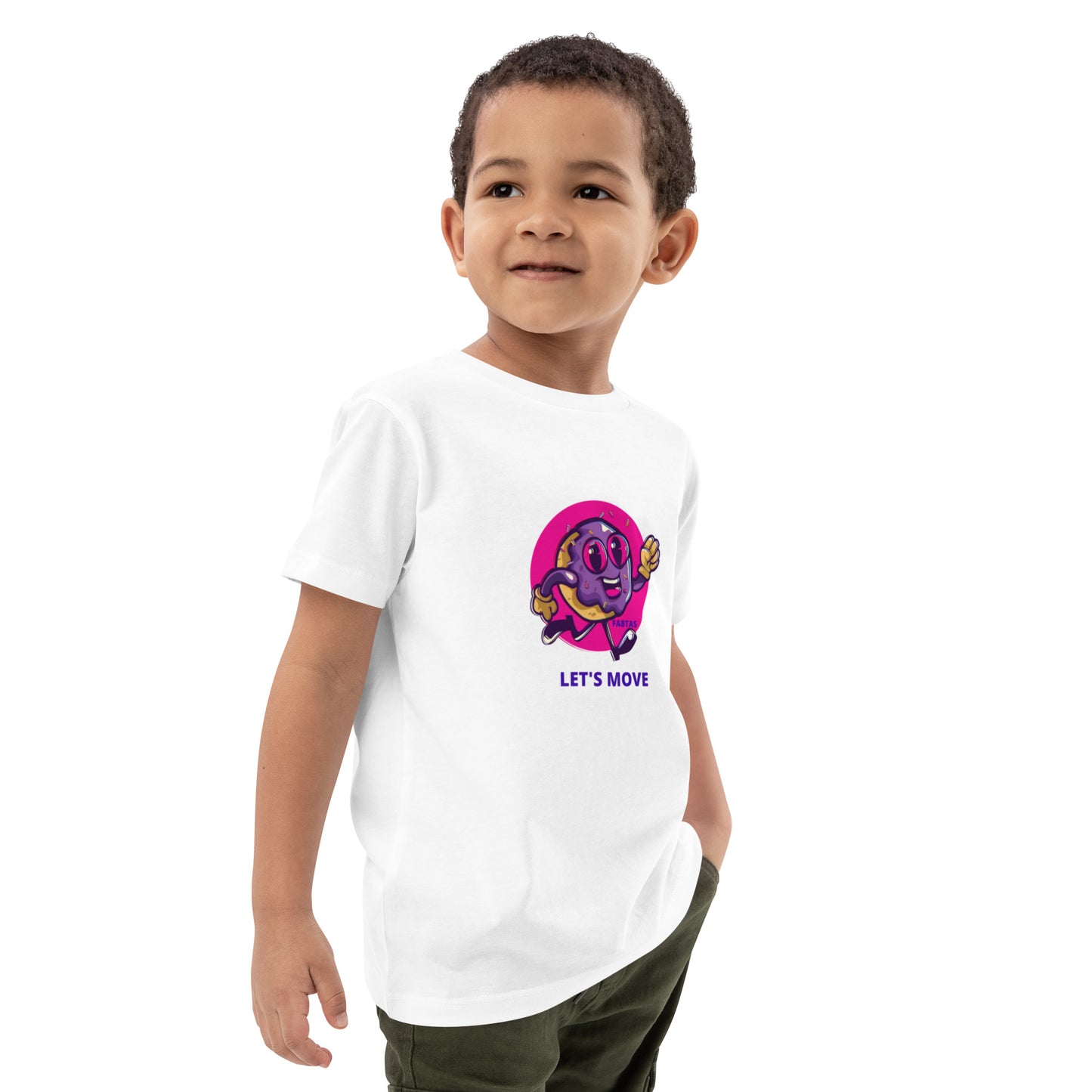 FABTAS Let's Move Organic cotton kids t-shirt