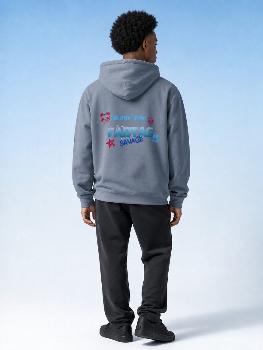 FABTAS This Street is Mine Unisex garment-dyed hoodie