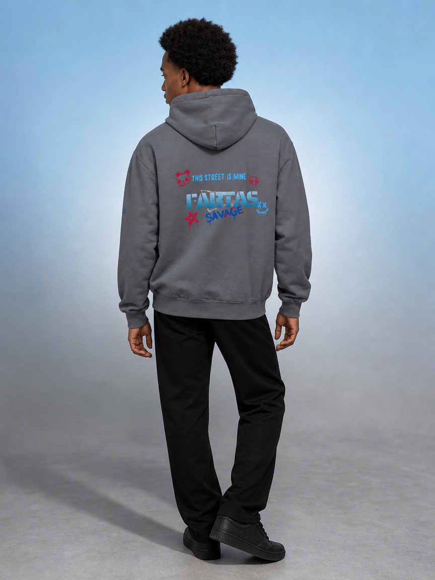 FABTAS This Street is Mine Unisex garment-dyed hoodie