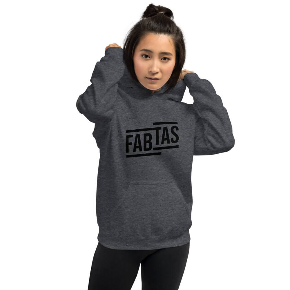 FABTAS Heavy-Blend Women Hoodie Dark-Heather