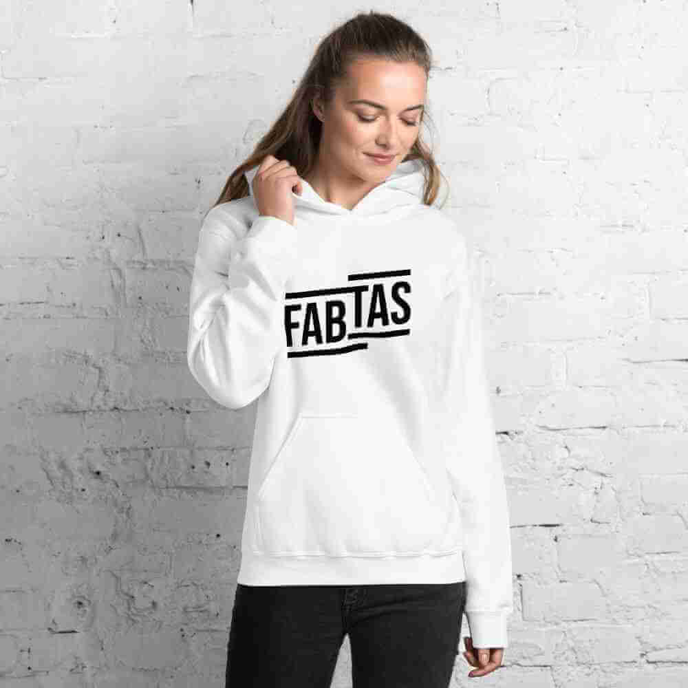 FABTAS Heavy-Blend Women Hoodie White