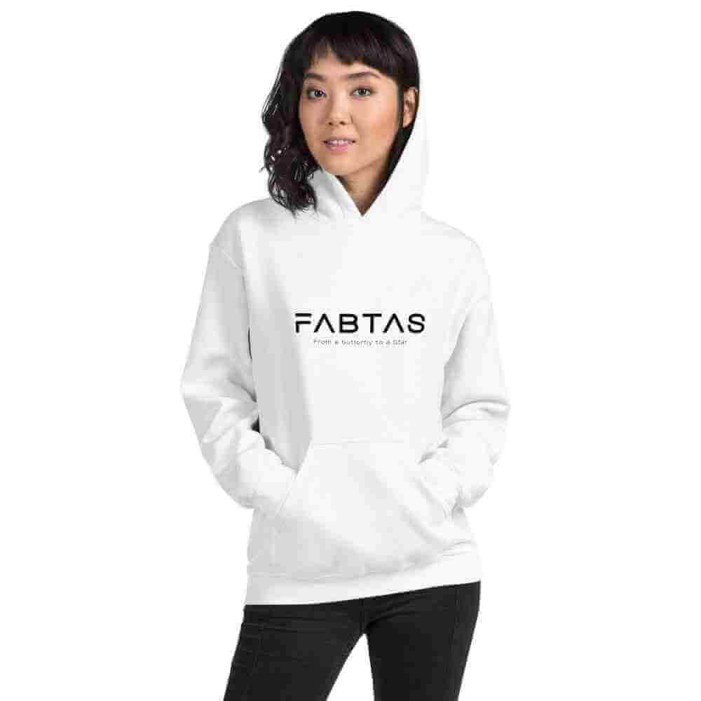 FABTAS Heavy-Blend Women Hoodie White