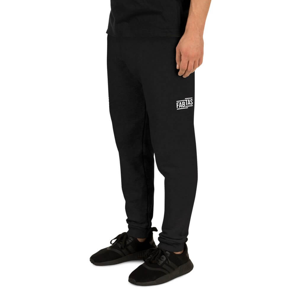 FABTAS White Logo Unisex Joggers