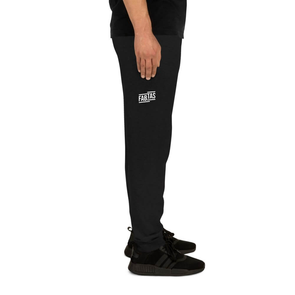 FABTAS White Logo Unisex Joggers