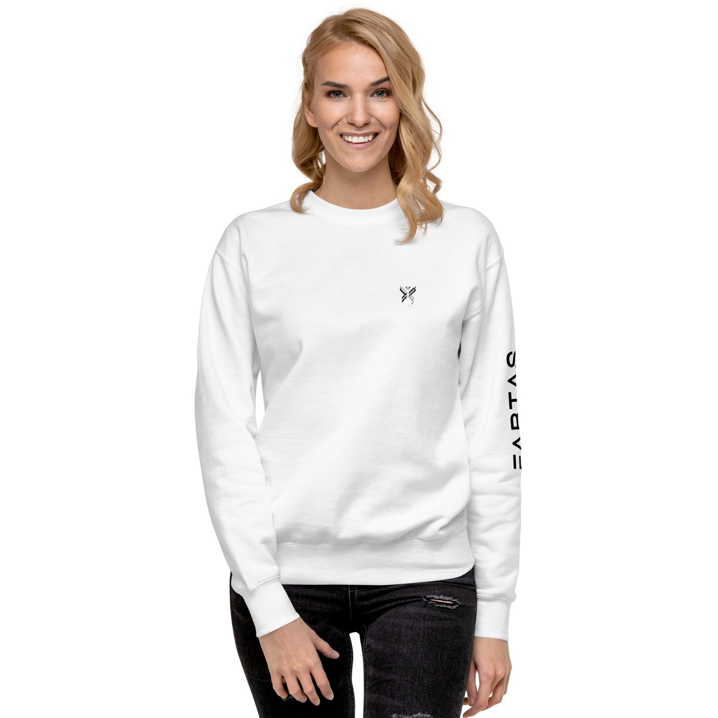 FABTAS Women's Fleece Pullover White