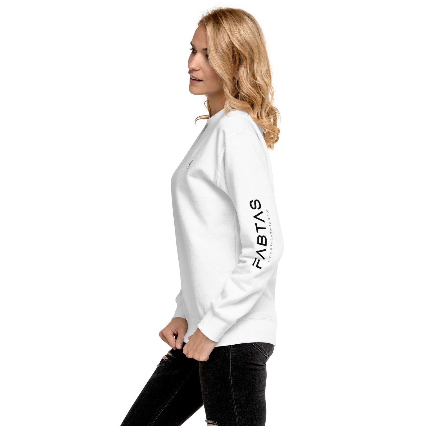 FABTAS Women's Fleece Pullover White