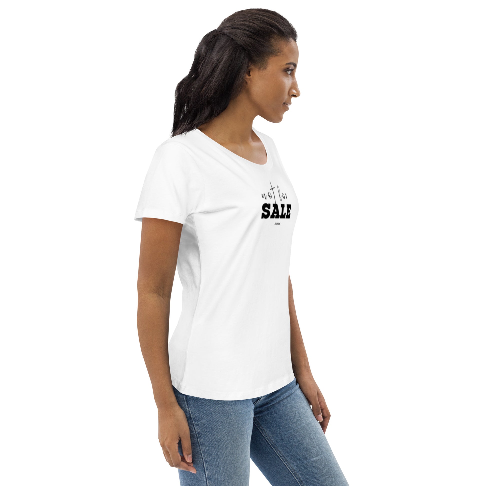 Women's Fitted Eco Tee | Cotton Fitted Eco Tee | FABTAS STORE