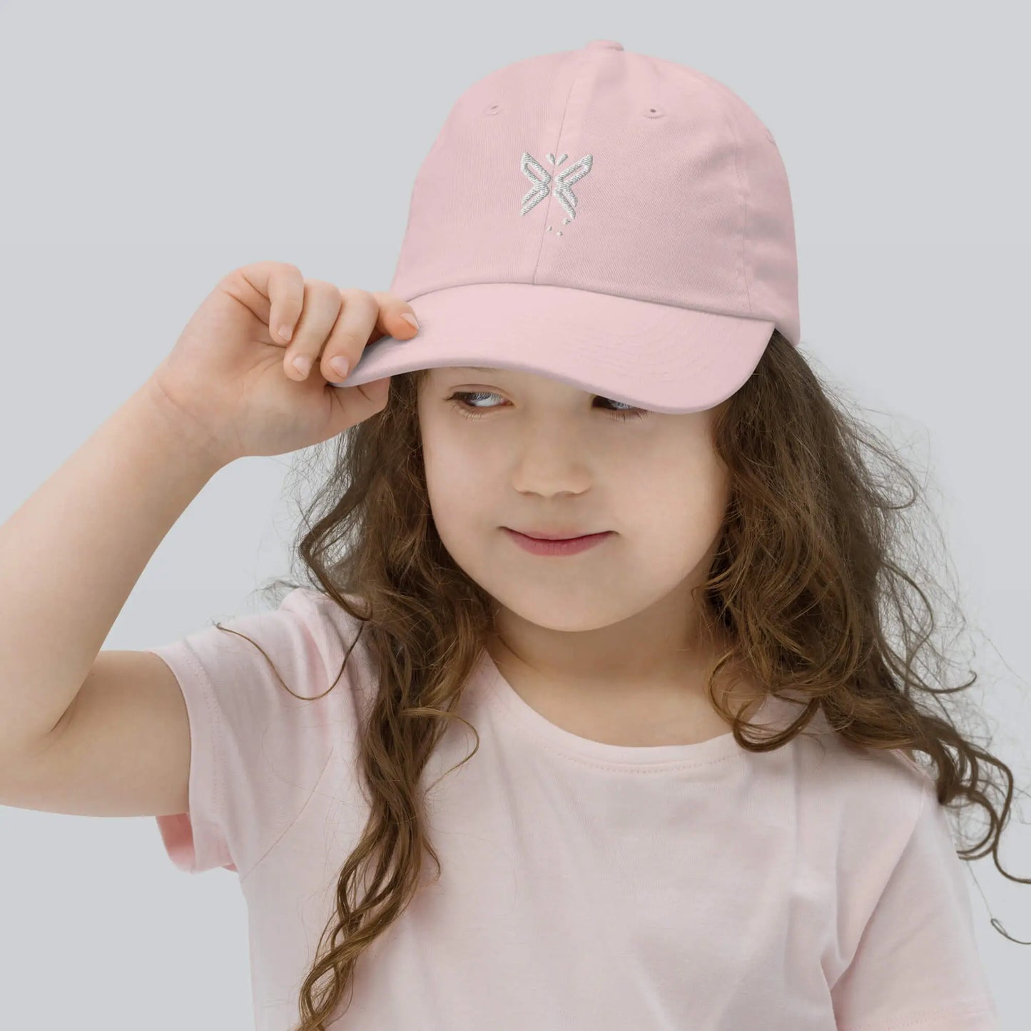 FABTAS Youth Baseball Cap Light Pink